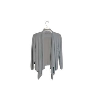 Ted Baker London Women’s Open Front Waterfall Cardigan Sweater Size 3 (M) Blue